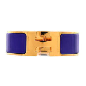 Hermes Wide Clic H Bracelet Enamel